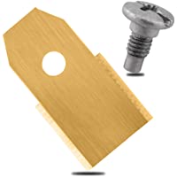 ECENCE 45x Cuchillas de Repuesto recubiertas de Titanio Acero Inoxidable Compatible con Husqvarna Gardena McCulloch Rob…